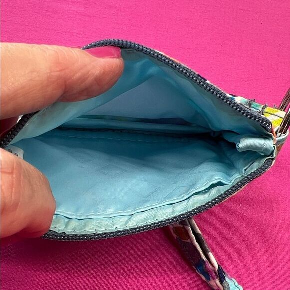 Vera Bradley Sunny Medallion Multicolor Patterned ID/Pouch with Lanyard - Picture 3 of 3